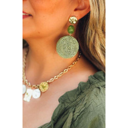 Boucles d'oreilles ISADORA vertes