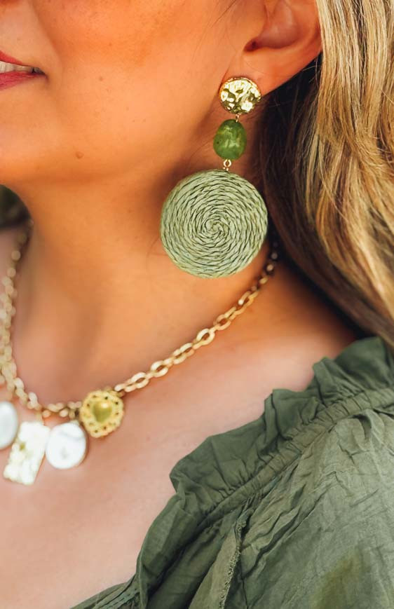 Green ISADORA earrings