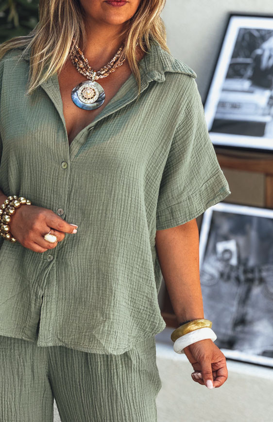Collier PLAYA nacré foncé