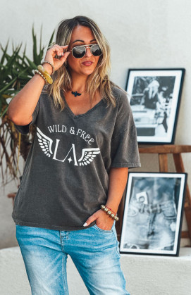 T-shirt BOHO manches...