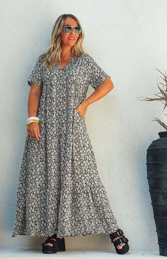 Robe VICTOIRE longue manches courtes