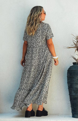 Robe VICTOIRE longue manches courtes
