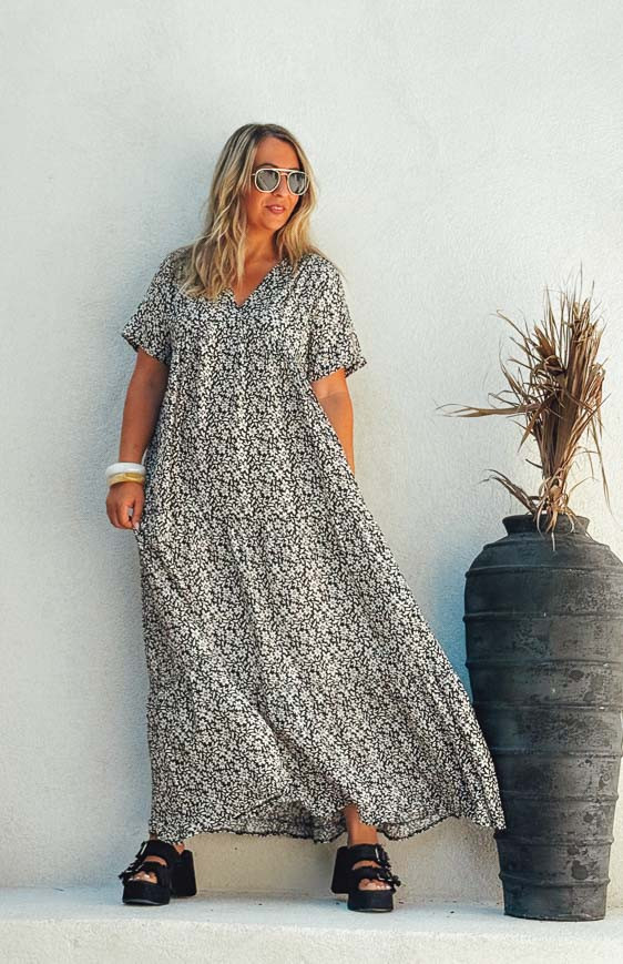 Robe VICTOIRE longue manches courtes