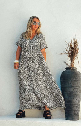 Robe VICTOIRE longue manches courtes