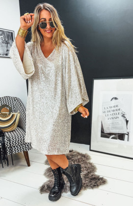 Robe SERENITY courte beige