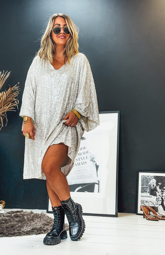 Robe SERENITY courte beige