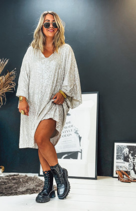 Robe SERENITY courte beige
