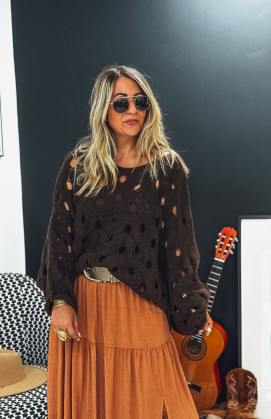 Pull CALIX chocolat