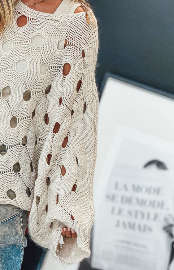 Pull CALIX beige clair