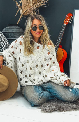 Pull CALIX beige clair