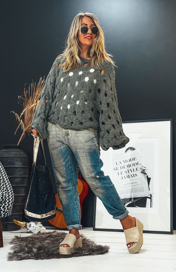 Khaki CALIX sweater