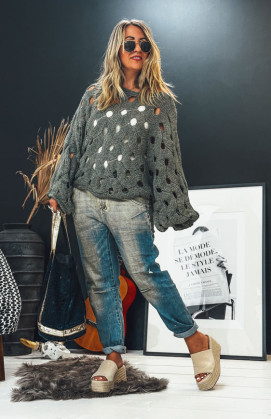 Khaki CALIX sweater
