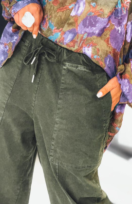Dark olive green PAUL pants