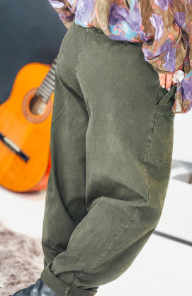 Dark olive green PAUL pants