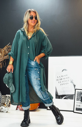 Robe MEGAN longue émeraude