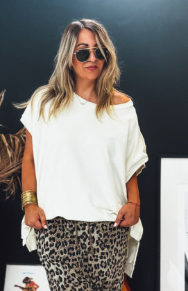 T-shirt AMERIGO manches courtes beige
