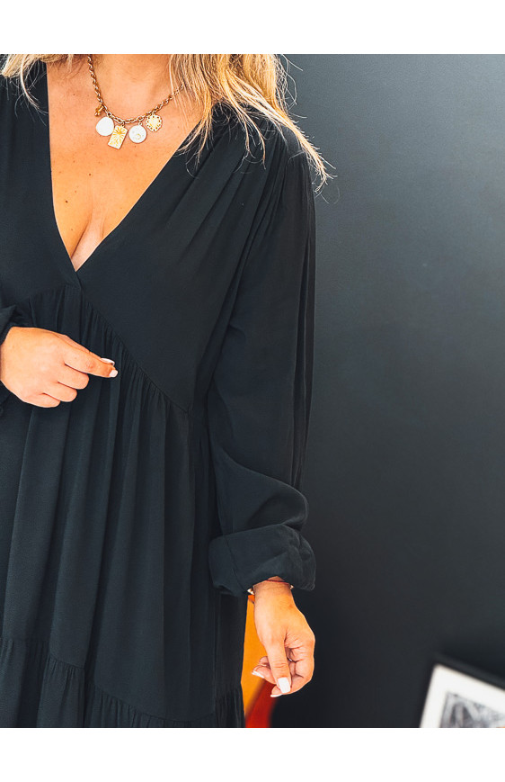Black ALEXANDRA long dress