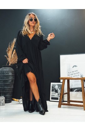Black ALEXANDRA long dress