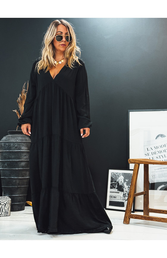 Black ALEXANDRA long dress