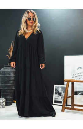 Black ALEXANDRA long dress