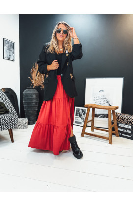 Jupe GRETA longue cerise