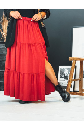 Jupe GRETA longue cerise