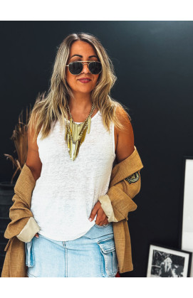 White KENJI tank top
