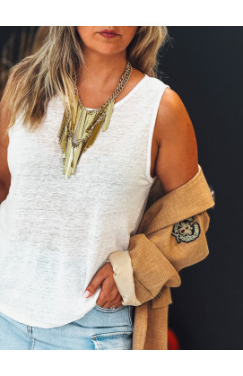 White KENJI tank top