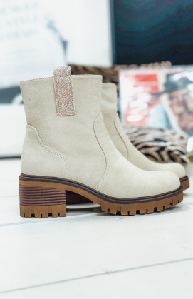 Bottines FIDJI beiges