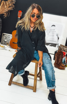 Robe MEGAN longue noire