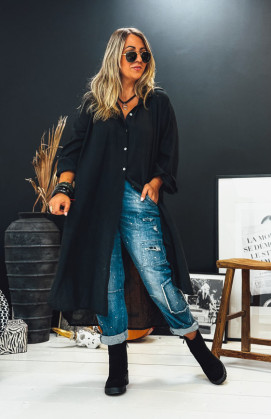 Robe MEGAN longue noire