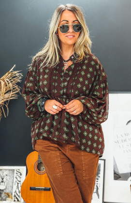 Blouse MARYSE chocolat