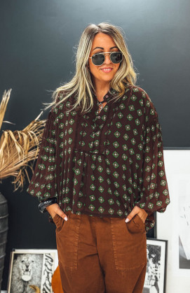 Blouse MARYSE chocolat