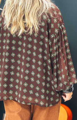 Blouse MARYSE chocolat