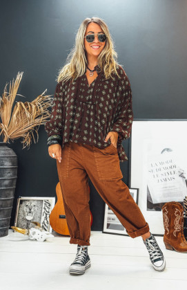 Blouse MARYSE chocolat