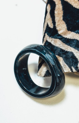 Black CALUM bangle bracelet