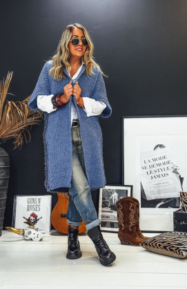 Blue DOLCE long cardigan...