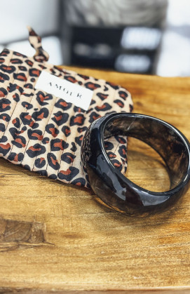 Gold/black CALUM bangle...