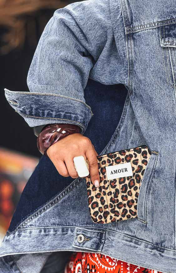 Mini-pochette ROBBIE léopard