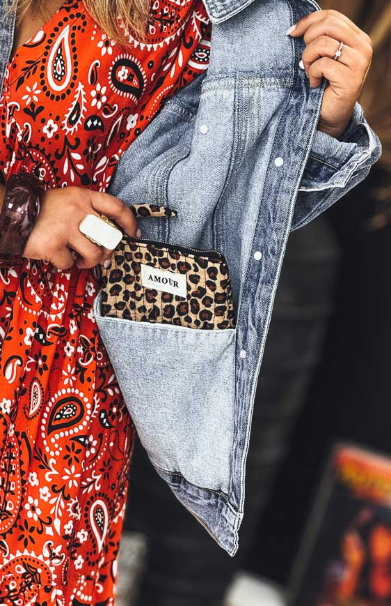 Mini-pochette ROBBIE léopard
