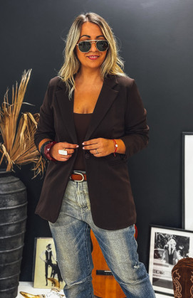 Chocolate REMY blazer