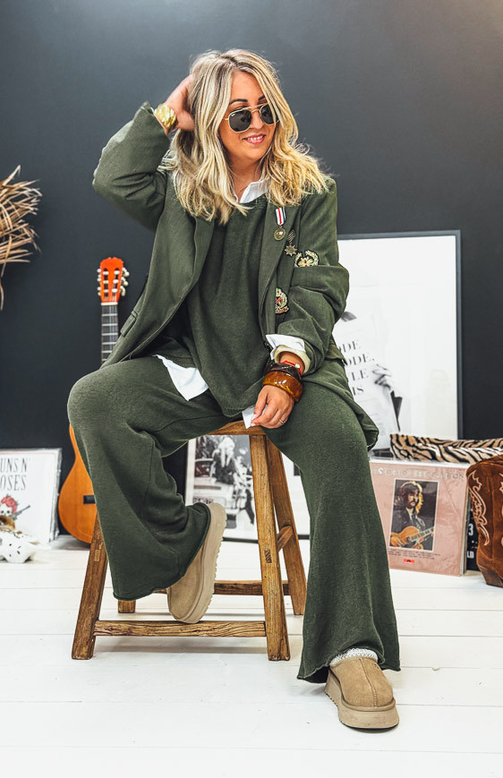Olive green ALESSIO pants