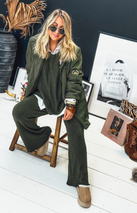 Olive green ALESSIO pants