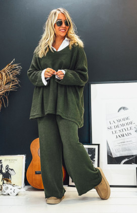 Olive green ALESSIO pants