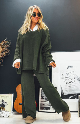 Olive green ALESSIO pants