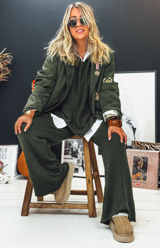 Olive green ALESSIO sweater