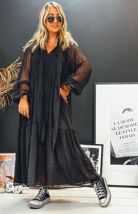 Robe MARJORIE longue noire