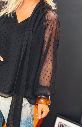 Black MARJORIE blouse