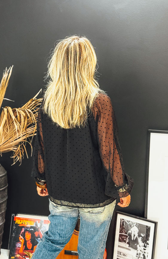 Black MARJORIE blouse