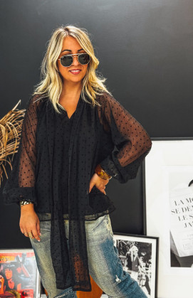 Black MARJORIE blouse